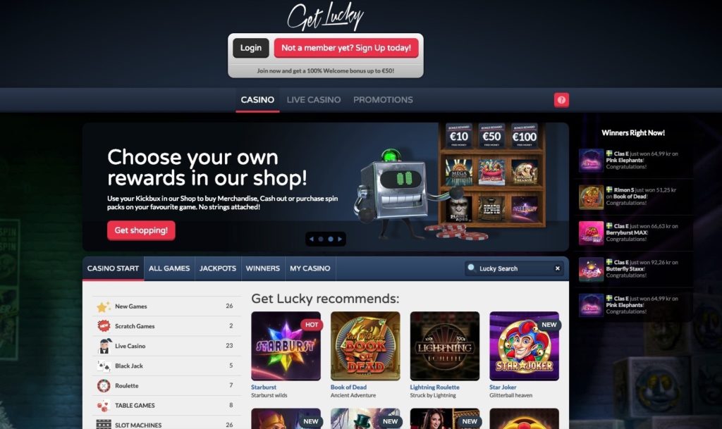 get lucky casino